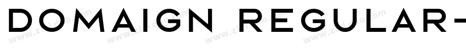 Domaign Regular字体转换